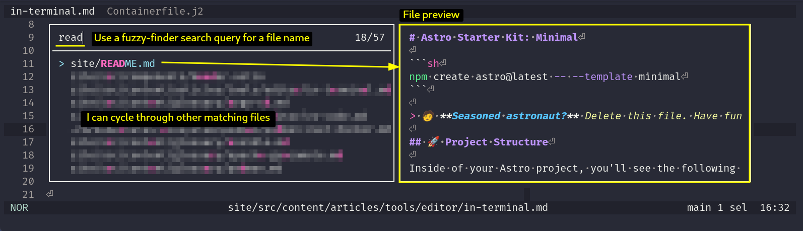 Helix file name search